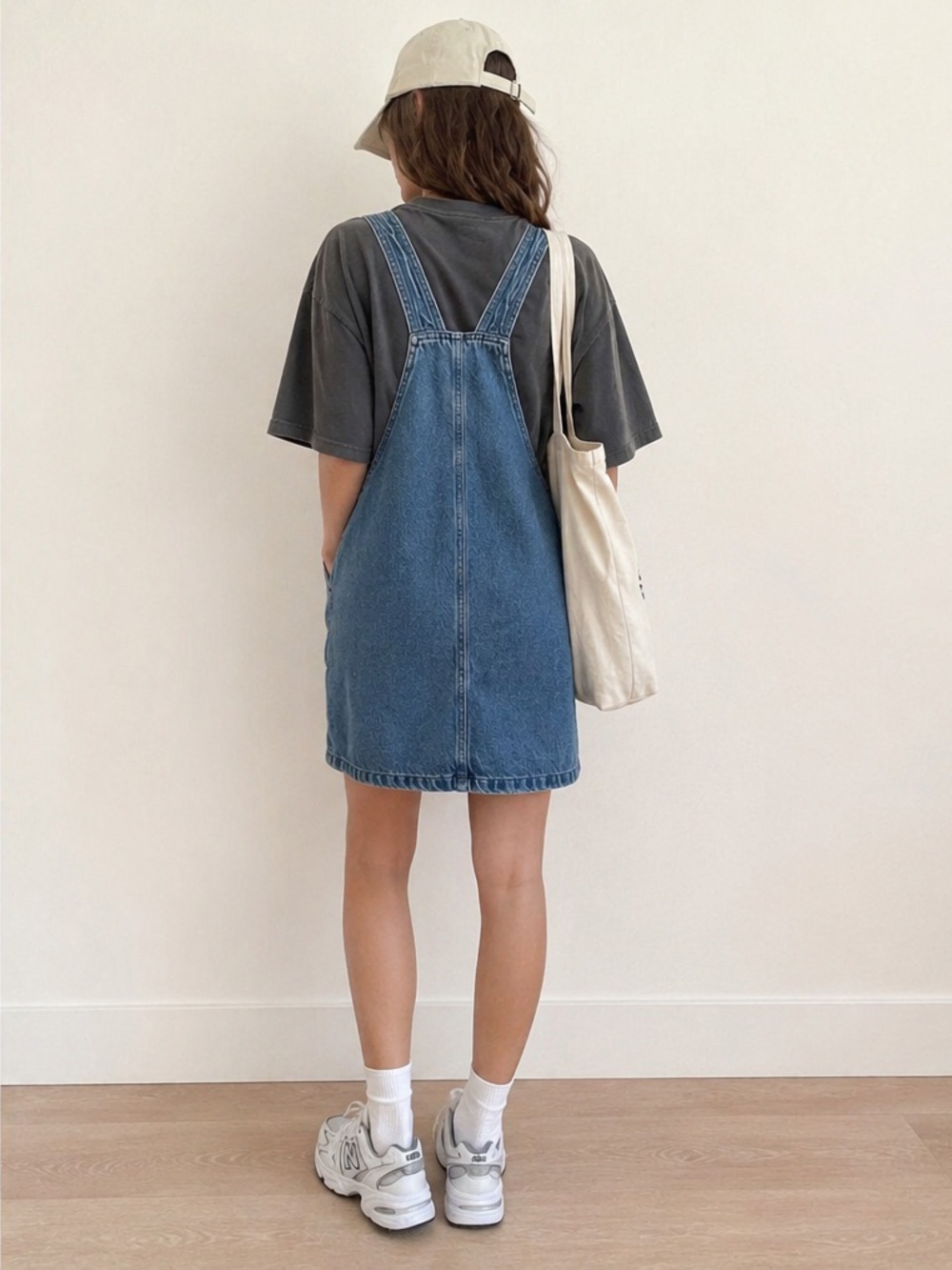 Tommy Hilfiger Denim Pinafore Dress Y2K 90s Style Overall Mini Dress Size XS - Picture 2 of 9